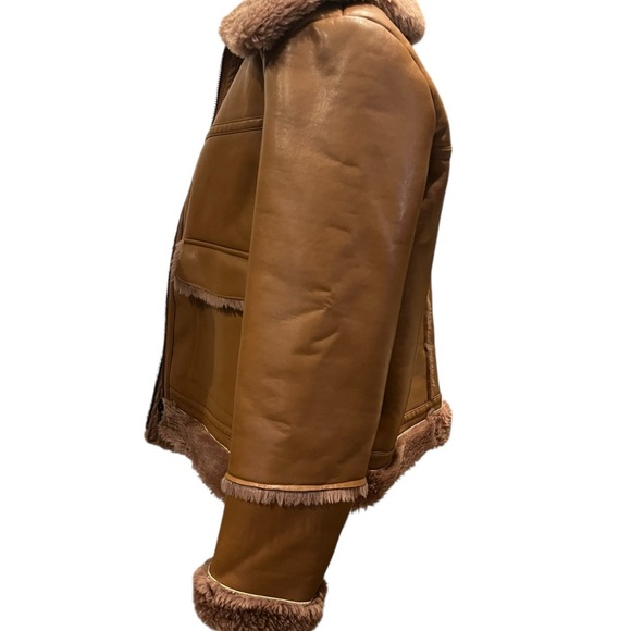 Bagatelle Shearling Lined Leather Jacket Size large - Picture 2 of 10